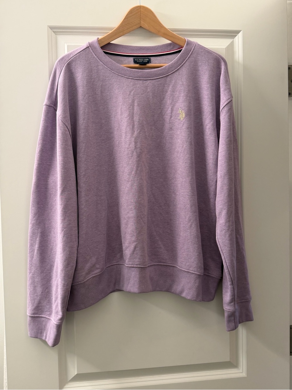 U.S. Polo Assn. Lavender Crewneck with Logo
